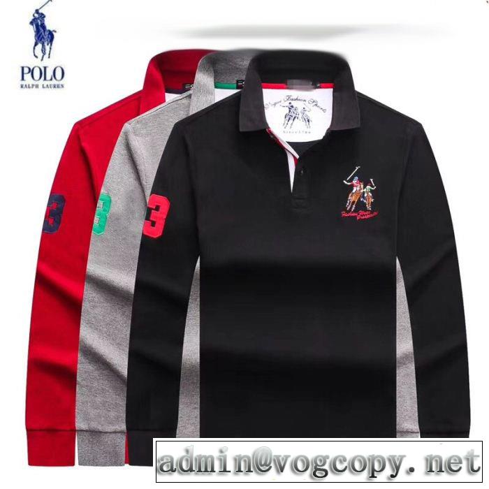 高級感が漂う長袖/Tシャツポロ ラルフローレン Polo Ralph Lauren 3色可選 流行の注目ブランド