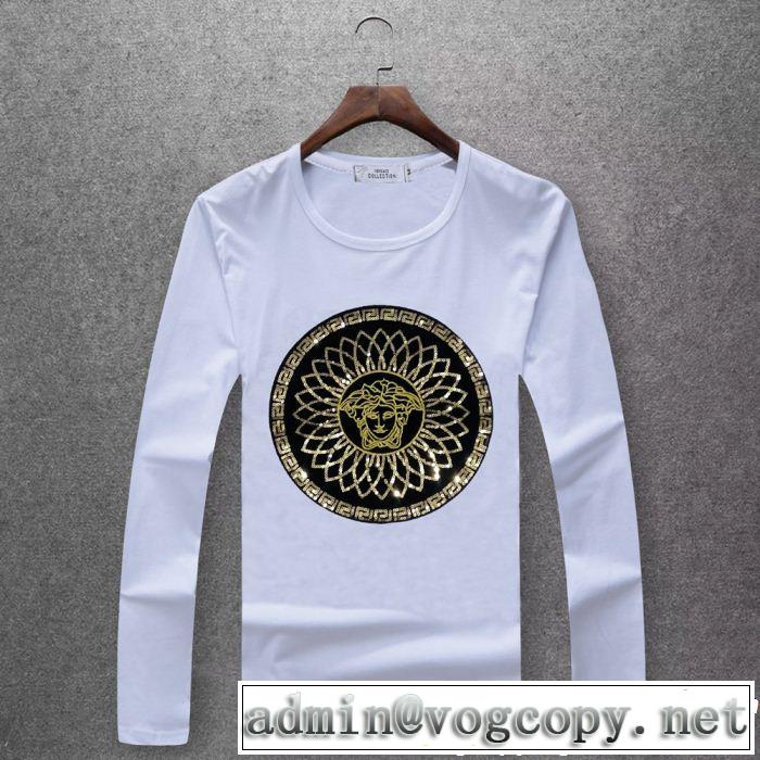 ストリートファッションVERSACE 多色可選 長袖/Tシャツ  人気急上昇中 ヴェルサーチ