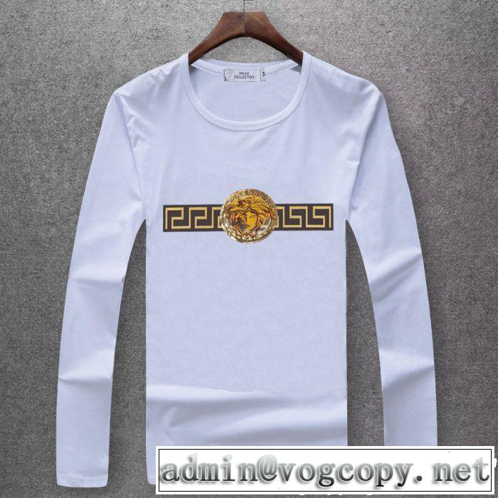 格好良いアイテム 多色可選 人気急上昇中 ヴェルサーチVERSACE 2018新品入荷 長袖 Tシャツ
