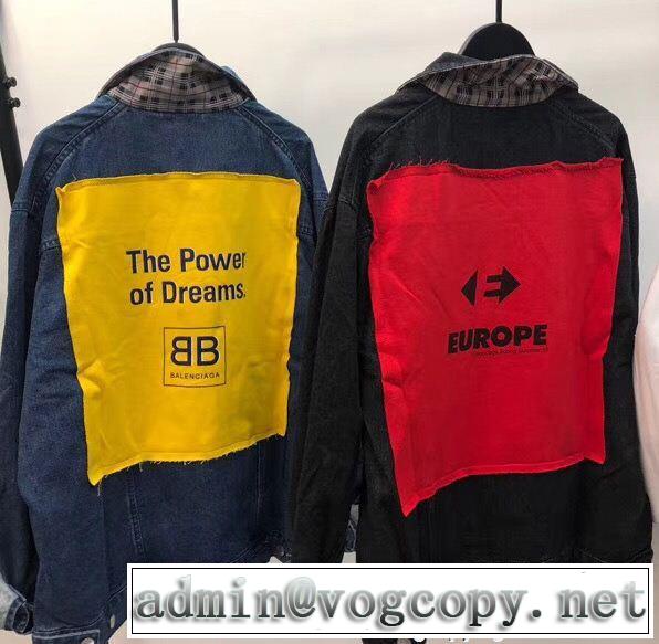 秋冬超人気の最新作 ファッショニスタ愛用 バレンシアガ BALENCIAGA 2色可選 デニムジャケット 稀少*入手困難