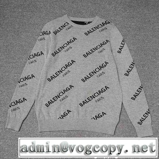 2018秋冬の定番新品到来! バレンシアガ BALENCIAGA 高級感が漂う ニットパーカー 圧倒的人気新着