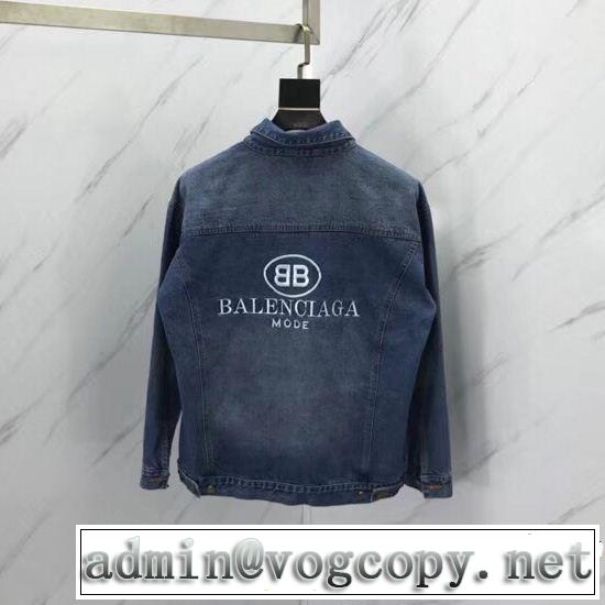  美品*入手困難　バレンシアガ BALENCIAGA　高感度アイテム　デニムジャケット　2018新品入荷
