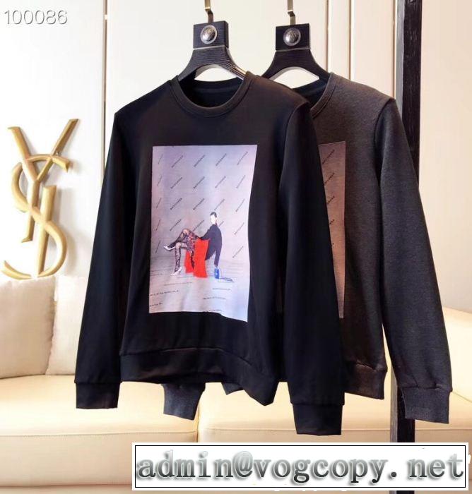  バレンシアガ BALENCIAGA 欧米韓流  プルオーバーパーカー  2色選択可 上品でベーシック 新季度