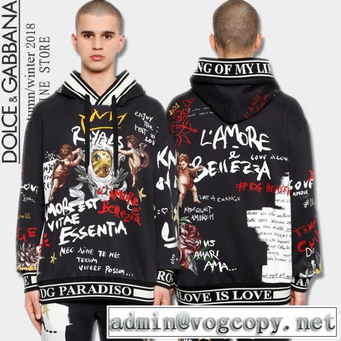 魅力をプラス ドルチェ＆ガッバーナ Dolce&Gabbana  2色可選 パーカー 注目美品