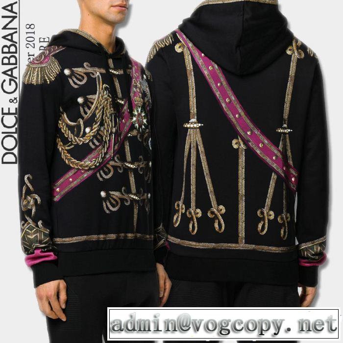  人気デザインで欲しい パーカー ドルチェ＆ガッバーナ Dolce&Gabbana 秋冬トレンド  2色可選