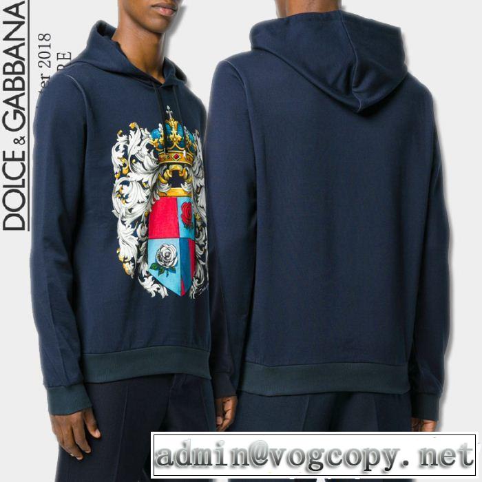  流行の注目ブランド ドルチェ＆ガッバーナ Dolce&Gabbana パーカー  2色可選 2018【SALE！】