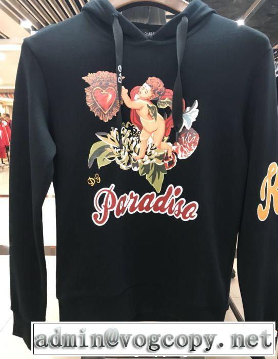 数量限定再入荷 ドルチェ＆ガッバーナ Dolce&Gabbana ジップパーカー 2色可選  大胆なデザイン