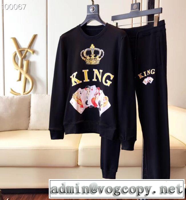 上下セット ファッショニスタ愛用 ドルチェ＆ガッバーナ 2018年秋冬入荷 Dolce&Gabbana 暖かな着心地