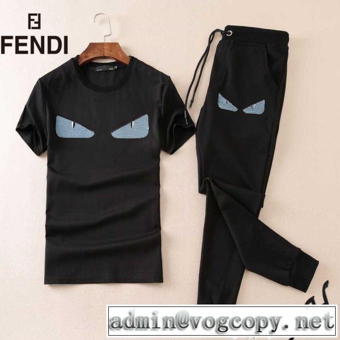 上品でベーシックフェンディ2018新品入荷 FENDI 上下セット稀少*入手困難 半袖Ｔシャツ
