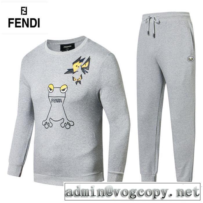2018新品入荷 フェンディ FENDI すっかり定番化 上下セット 3色可選 人気急上昇中