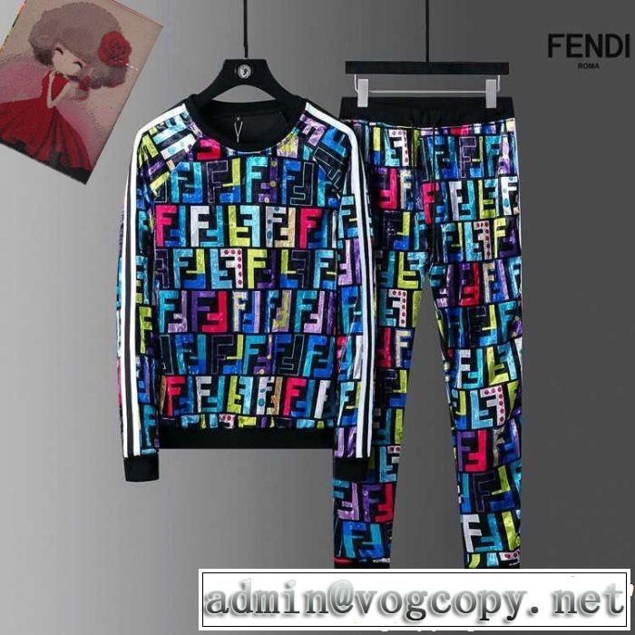  2018秋冬の定番新品到来! 上下セット大胆なデザイン フェンディ FENDI超お買い得