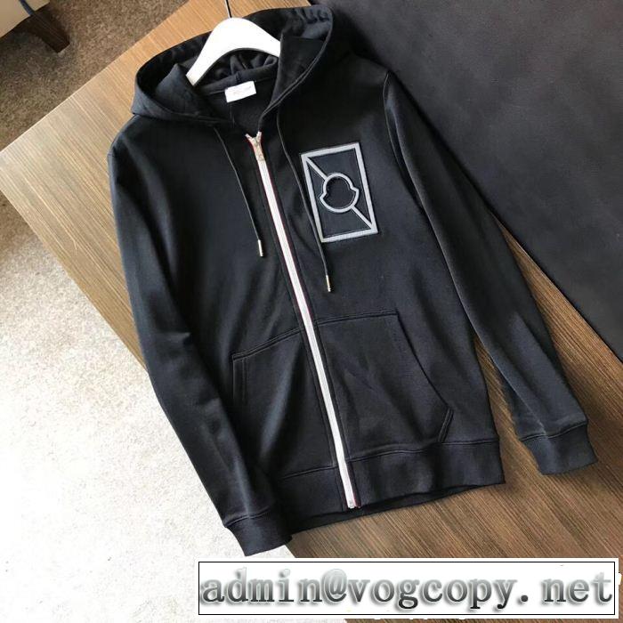 今季大人気新作登場 モンクレール MONCLER 希少価値大 ジップパーカー 2色可選 秋季超人気アイテム