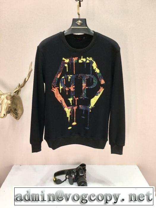  秋季超人気アイテム  フィリッププレイン 美品*入手困難 PHILIPP PLEIN プルオーバーパーカー
