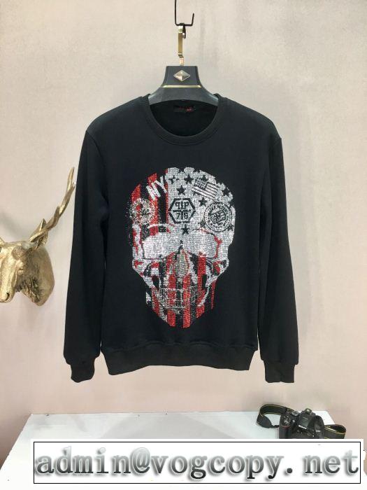  快適さと洗練された表情  プルオーバーパーカー フィリッププレイン PHILIPP PLEIN 海外先行発売！