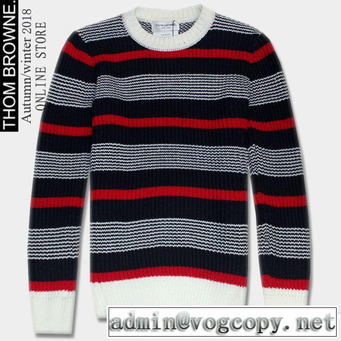THOM BROWNE トムブラウン プルオーバー 2色可選 目前の注目ブランド 上品でファッション