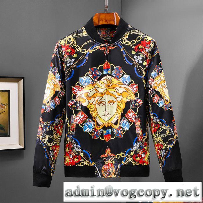  目前の注目ブランド ヴェルサーチ VERSACE 2018年秋冬入荷 ブルゾン 個性的なモデル
