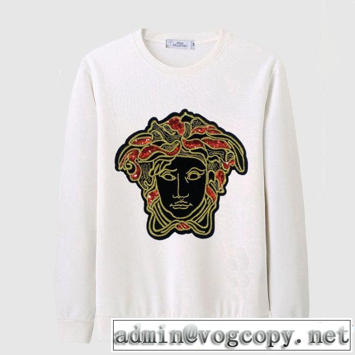  絶妙な新商品 ヴェルサーチVERSACE 多色可選 大人っぽく知的な ジップパーカー