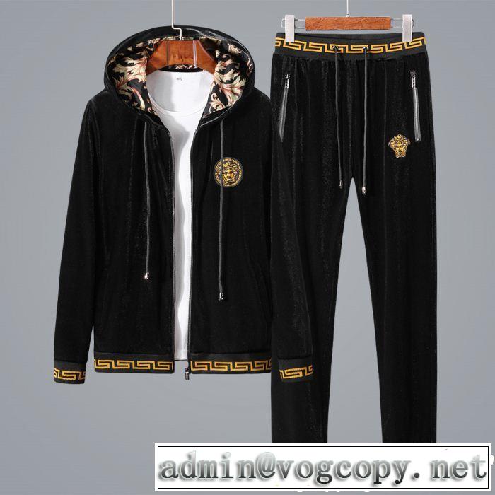 今年っぽくNEWファッション ヴェルサーチジンシロン セット VERSACE 2色可選