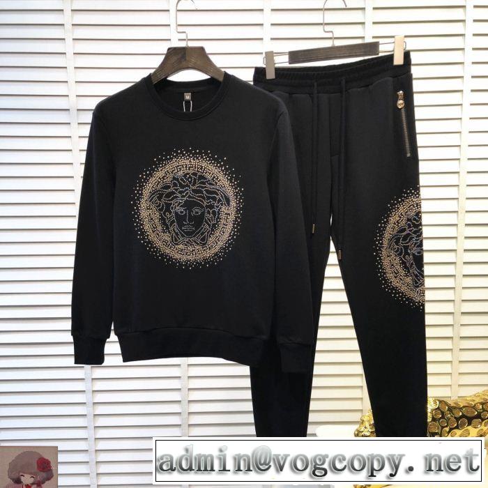 ヴェルサーチ最近人気一番！VERSACE 海外限定アイテム 上下セット2018【SALE！】