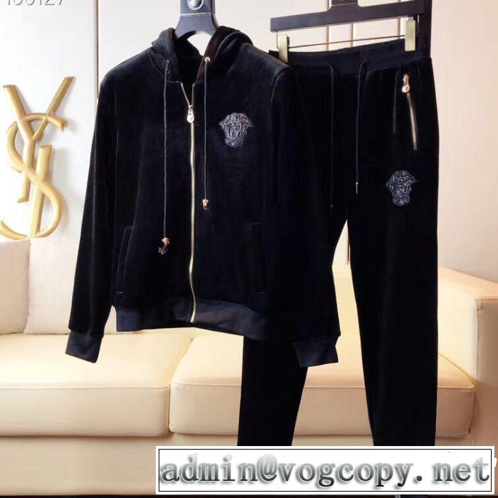 上下セット VERSACE ヴェルサーチ 秋冬超人気の最新作 格好良いアイテム 超激安価格