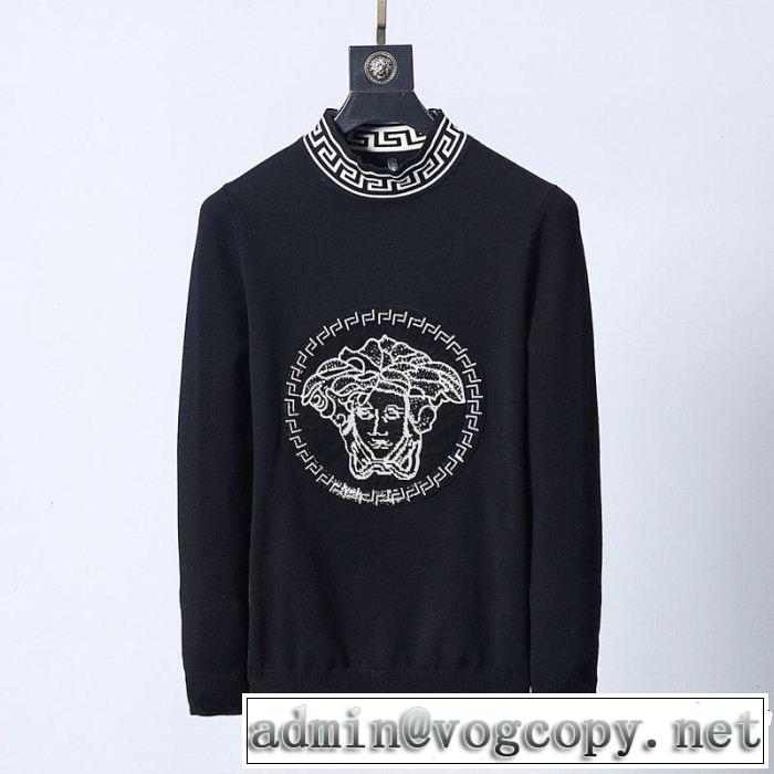 プルオーバー  VERSACE ヴェルサーチ 秋季超人気アイテム 人目を引く存在感 暖かな着心地