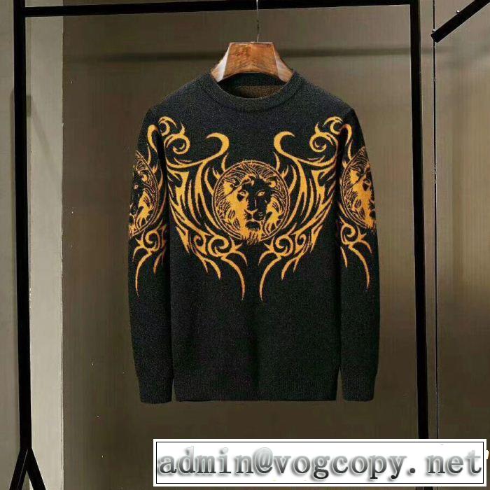 2018年秋冬シーズン 流行の注目ブランド VERSACE ヴェルサーチ プルオーバー 2色可選