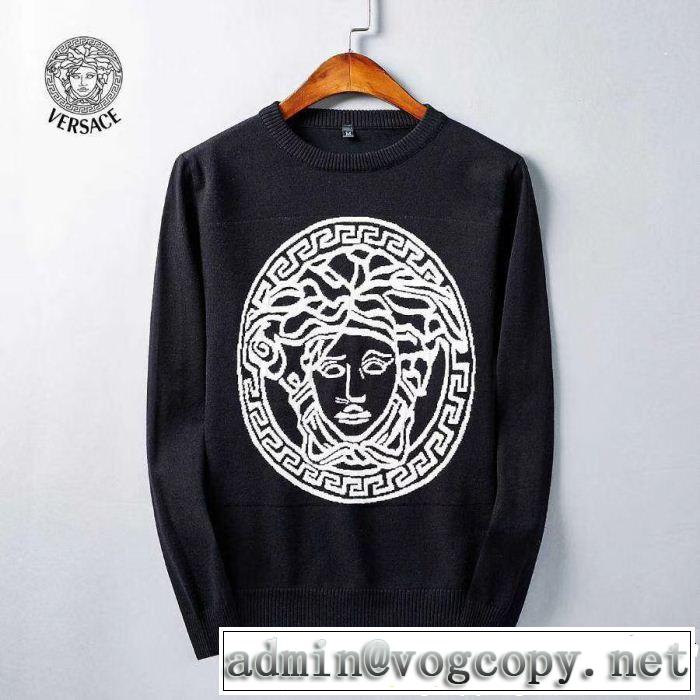 プルオーバー 2色可選 2019年人気の最新作 オシャレデザインが人気 ヴェルサーチ VERSACE