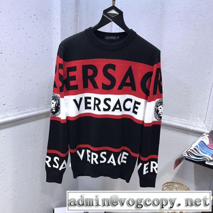 2019年春の新作続々 人気高いアイテム ヴェルサーチ VERSACE プルオーバー 2色可選