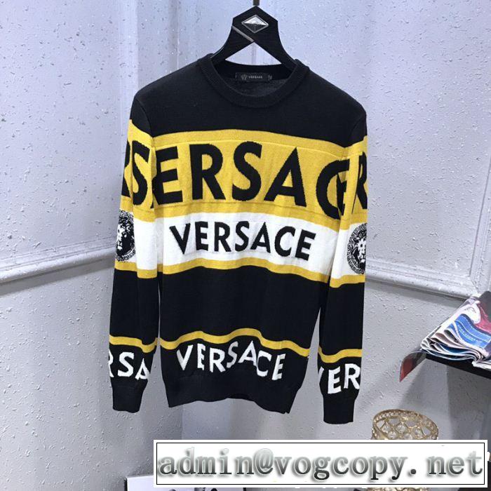 2019年春の新作続々 人気高いアイテム ヴェルサーチ VERSACE プルオーバー 2色可選