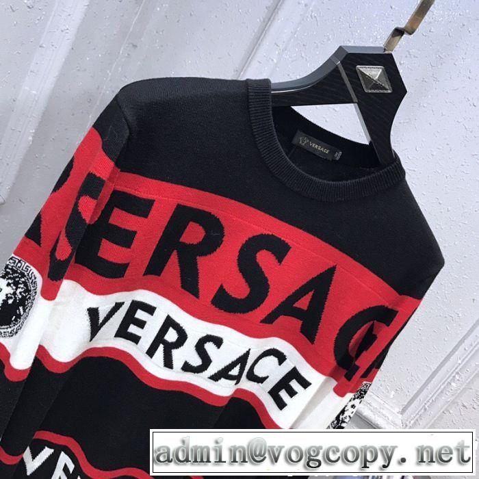 2019年春の新作続々 人気高いアイテム ヴェルサーチ VERSACE プルオーバー 2色可選