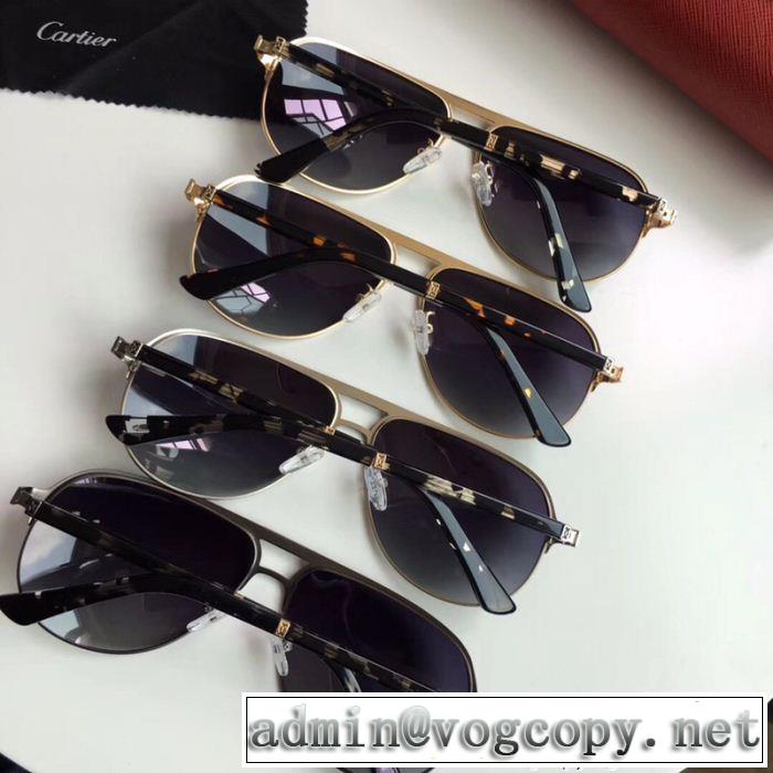 暖かな着心地 サングラス 2018年春夏入荷 4色可選 カルティエ CARTIER