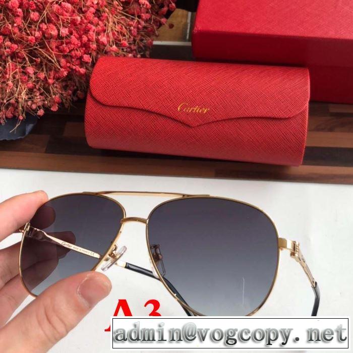 ロゴが美しい  サングラス  2019春夏トレンドアイテム  カルティエ CARTIER  多色可選