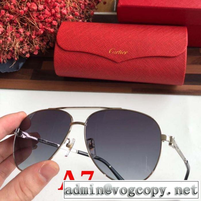ロゴが美しい  サングラス  2019春夏トレンドアイテム  カルティエ CARTIER  多色可選