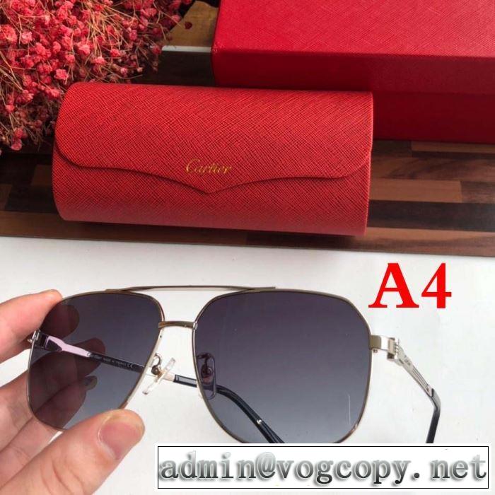 爆発的人気 2019春夏のトレンド新商品  サングラス  多色可選  カルティエ CARTIER