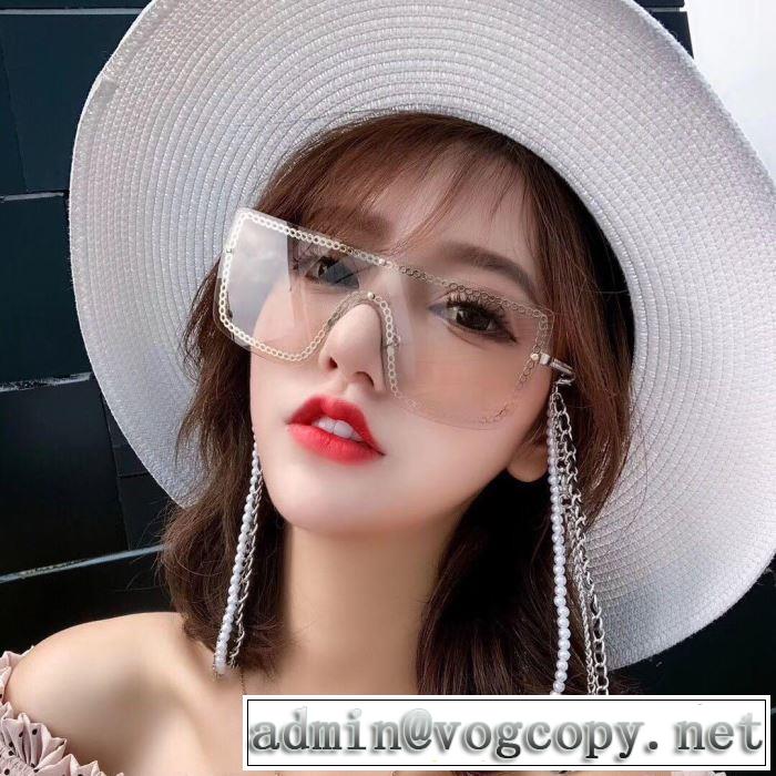 CH CH  サングラス  2019SSのトレンド商品  キレイ色チェック春夏  多色可選