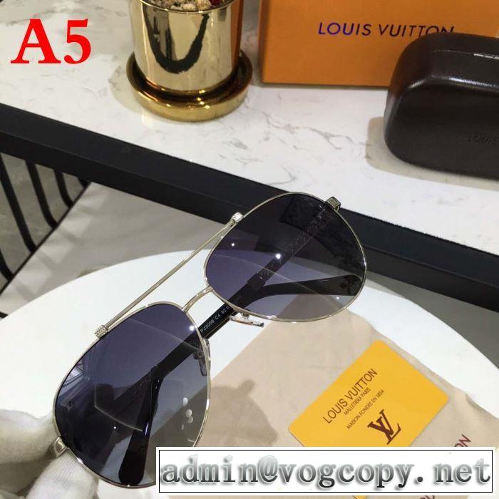 多色可選  2019即旬な装いに  サングラス  トップスをインするスタイル  ルイ ヴィトン LOUIS VUITTON