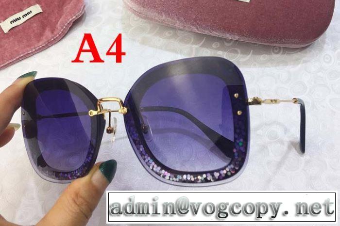 【2019春夏】最新コレクション  トレンド感があって涼しげ  サングラス  4色可選  ミュウミュウ MIUMIU