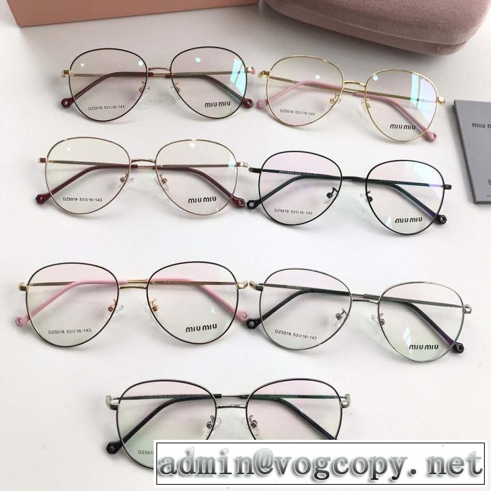 2019SSのトレンド商品  ミュウミュウ MIUMIU  近視眼鏡/メガネ    ブラッシュアップして華やかに  多色可選