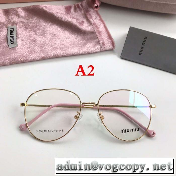 2019SSのトレンド商品  ミュウミュウ MIUMIU  近視眼鏡/メガネ    ブラッシュアップして華やかに  多色可選