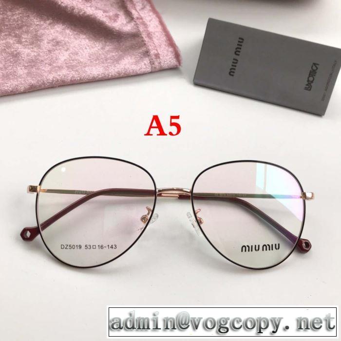 2019SSのトレンド商品  ミュウミュウ MIUMIU  近視眼鏡/メガネ    ブラッシュアップして華やかに  多色可選