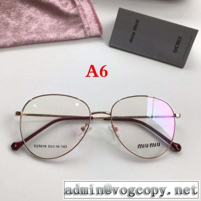 2019SSのトレンド商品  ミュウミュウ MIUMIU  近視眼鏡/メガネ    ブラッシュアップして華やかに  多色可選