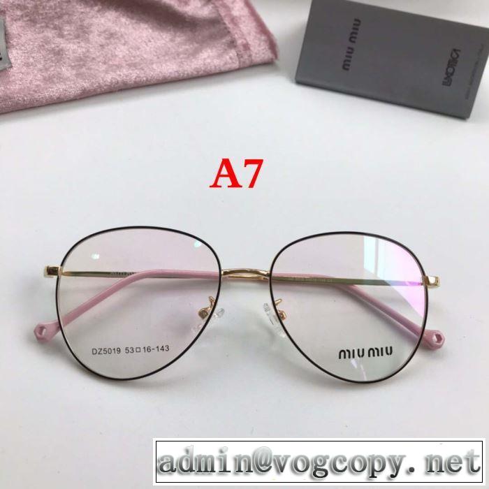 2019SSのトレンド商品  ミュウミュウ MIUMIU  近視眼鏡/メガネ    ブラッシュアップして華やかに  多色可選