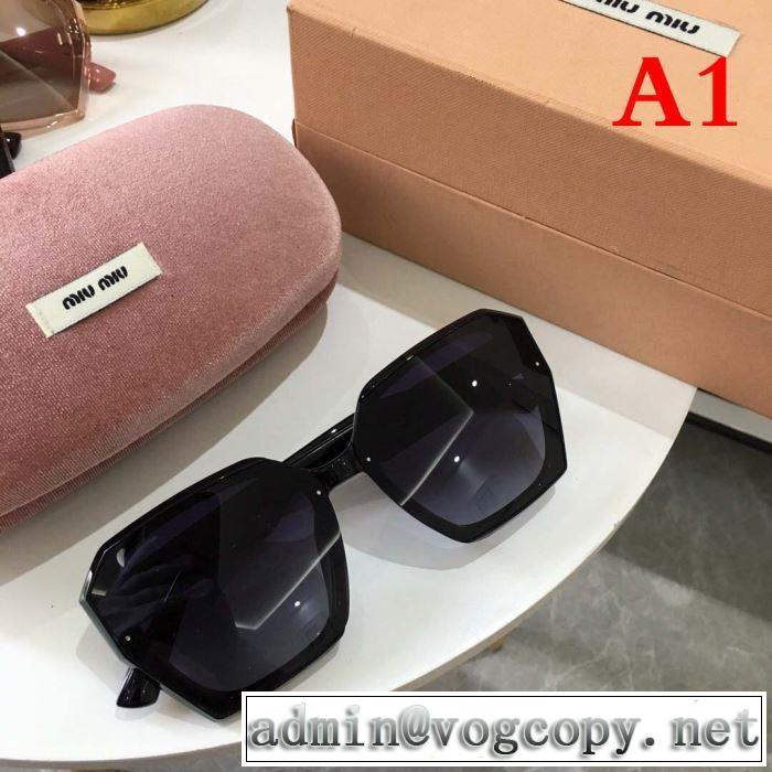 ミュウミュウ MIUMIU  サングラス  ブランドの話題の新作も！  3色可選  2019春夏トレンドアイテム