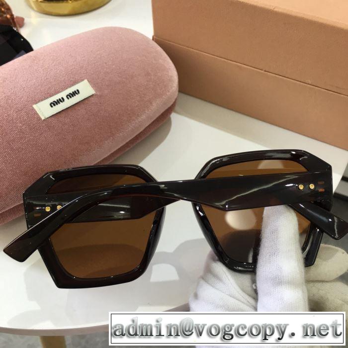 ミュウミュウ MIUMIU  サングラス  ブランドの話題の新作も！  3色可選  2019春夏トレンドアイテム