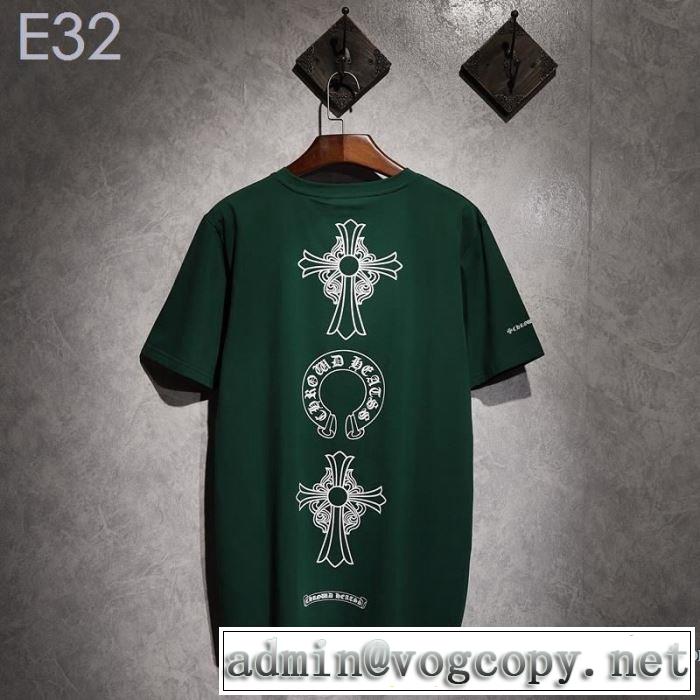 クロムハーツ CHROME HEARTS 半袖Tシャツ 2色可選 男女兼用 《2019年》今、注目のストリート 魅力的なカラー使い