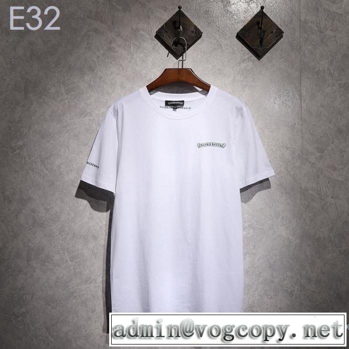 クロムハーツ CHROME HEARTS 半袖Tシャツ 2色可選 男女兼用 《2019年》今、注目のストリート 魅力的なカラー使い