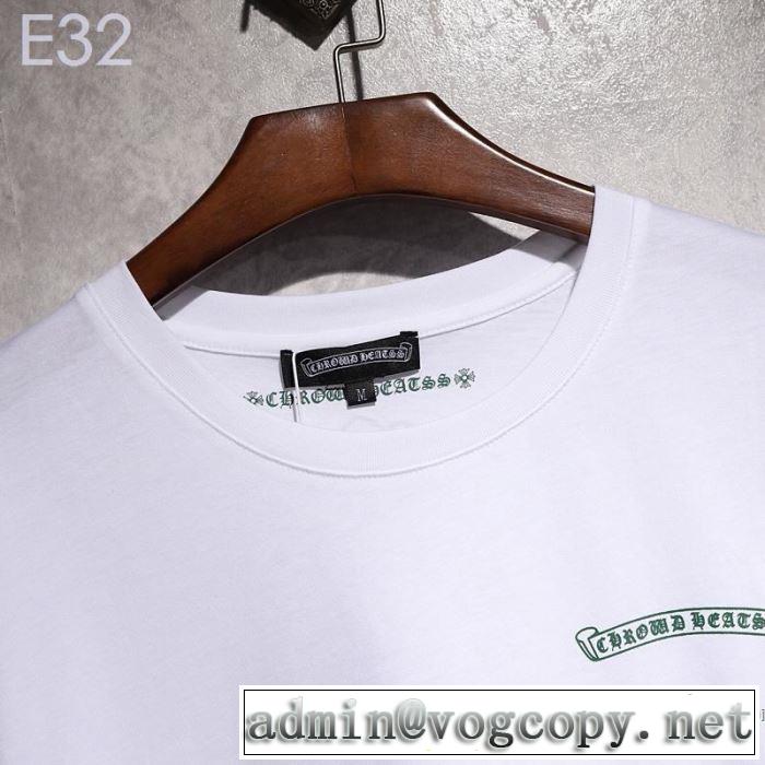 クロムハーツ CHROME HEARTS 半袖Tシャツ 2色可選 男女兼用 《2019年》今、注目のストリート 魅力的なカラー使い