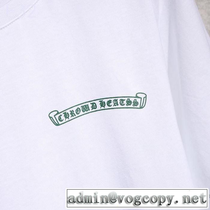 クロムハーツ CHROME HEARTS 半袖Tシャツ 2色可選 男女兼用 《2019年》今、注目のストリート 魅力的なカラー使い