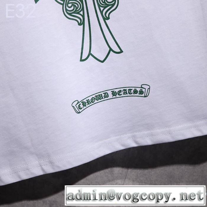 クロムハーツ CHROME HEARTS 半袖Tシャツ 2色可選 男女兼用 《2019年》今、注目のストリート 魅力的なカラー使い