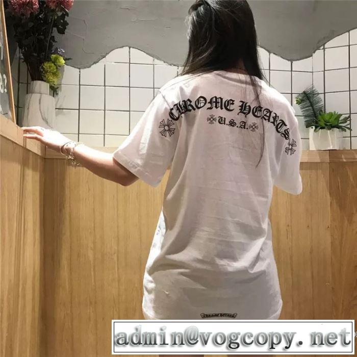2色可選 男女兼用 2019春夏の大注目トレンド 春夏のトレンドアイテム クロムハーツ CHROME HEARTS 半袖Tシャツ